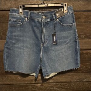Express Blue Jean Shorts High-Waisted Cut-Off